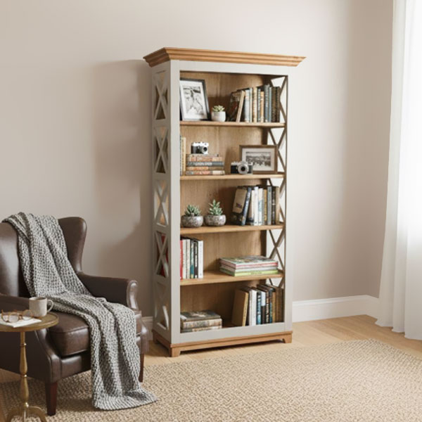 Livreiro-rustico-acabamento-branco---edy-minas-móveis